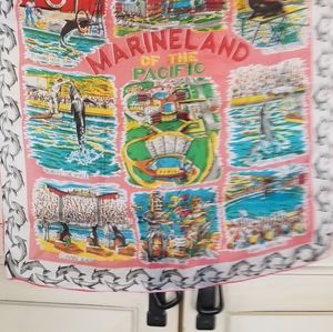 Vintage " Marineland of the Pacific " scarf.